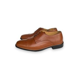 Bally Designer Men's Brown Tobacco Leather Derby Shoes US Size 7